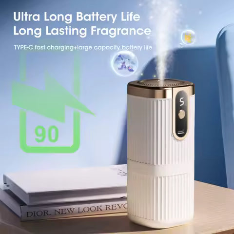 Diffuseur d'arômes huiles essentielles rechargeable et mural - Aromathérapie & purification d'air