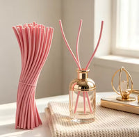 20 Bâtonnets Diffuseurs Incurvés Absorbants 3mm x 28cm - Rose, Blanc, Noir