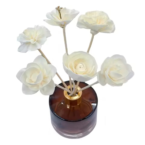 Lot de 4 Bâtons Diffuseurs Rotin Naturel 20 cm pour Huiles Essentielles et Aromathérapie