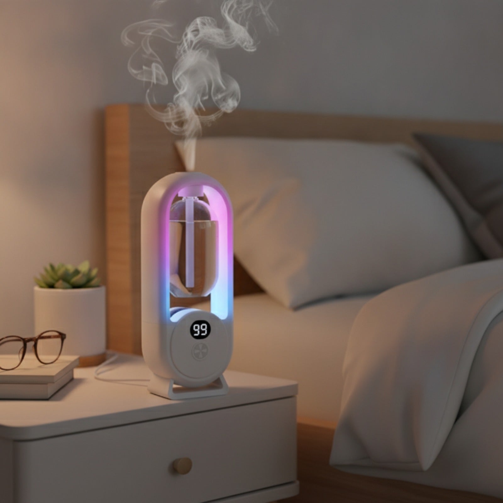 Diffuseur Parfum Automatique USB avec Lumière - Huile Essentielle pour Salon & Chambre