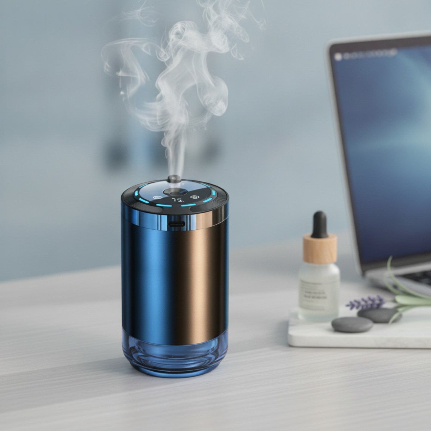 Diffuseur Humidificateur Aromathérapie 5 Modes pour Voiture, Bureau, Maison