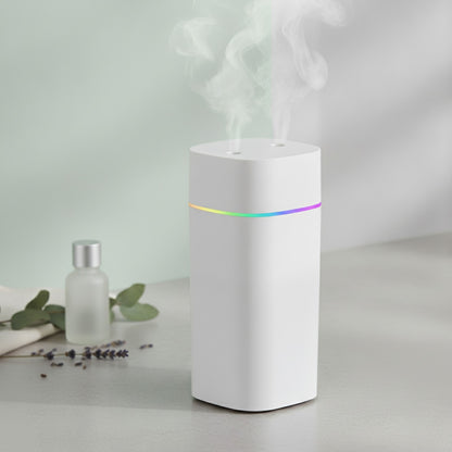 Humidificateur d'air 600ml avec diffuseur d'huiles essentielles et lumières colorées