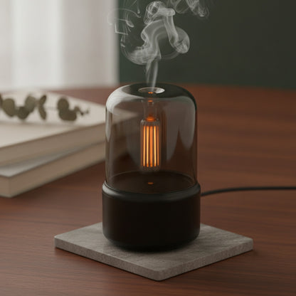 Mini Diffuseur d'Aromathérapie USB KINSCOTER : Humidificateur d'Air & Veilleuse
