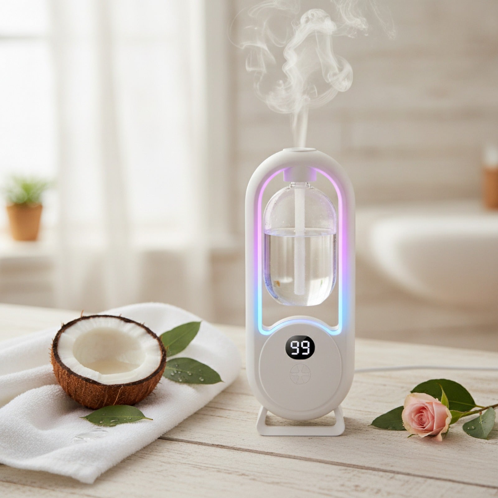 Diffuseur Parfum Automatique USB avec Lumière - Huile Essentielle pour Salon & Chambre