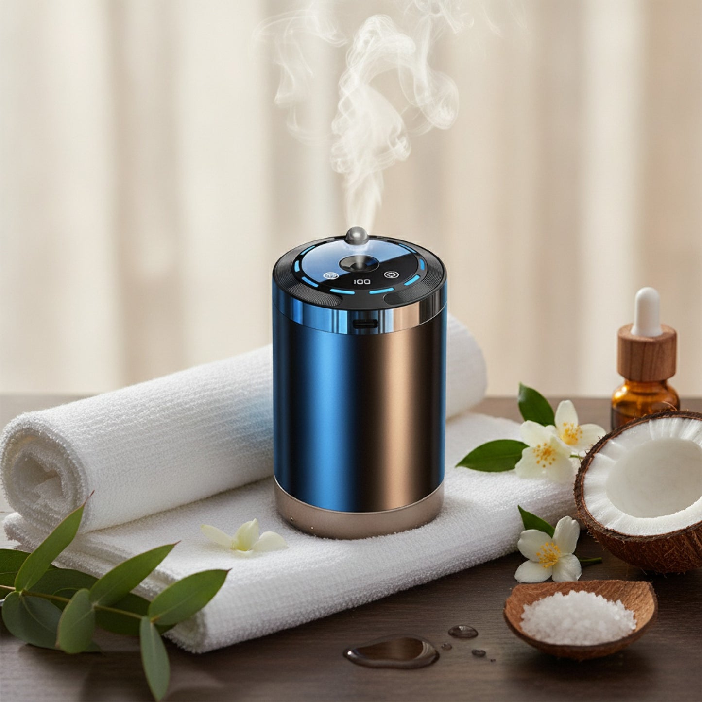 Diffuseur Humidificateur Aromathérapie 5 Modes pour Voiture, Bureau, Maison