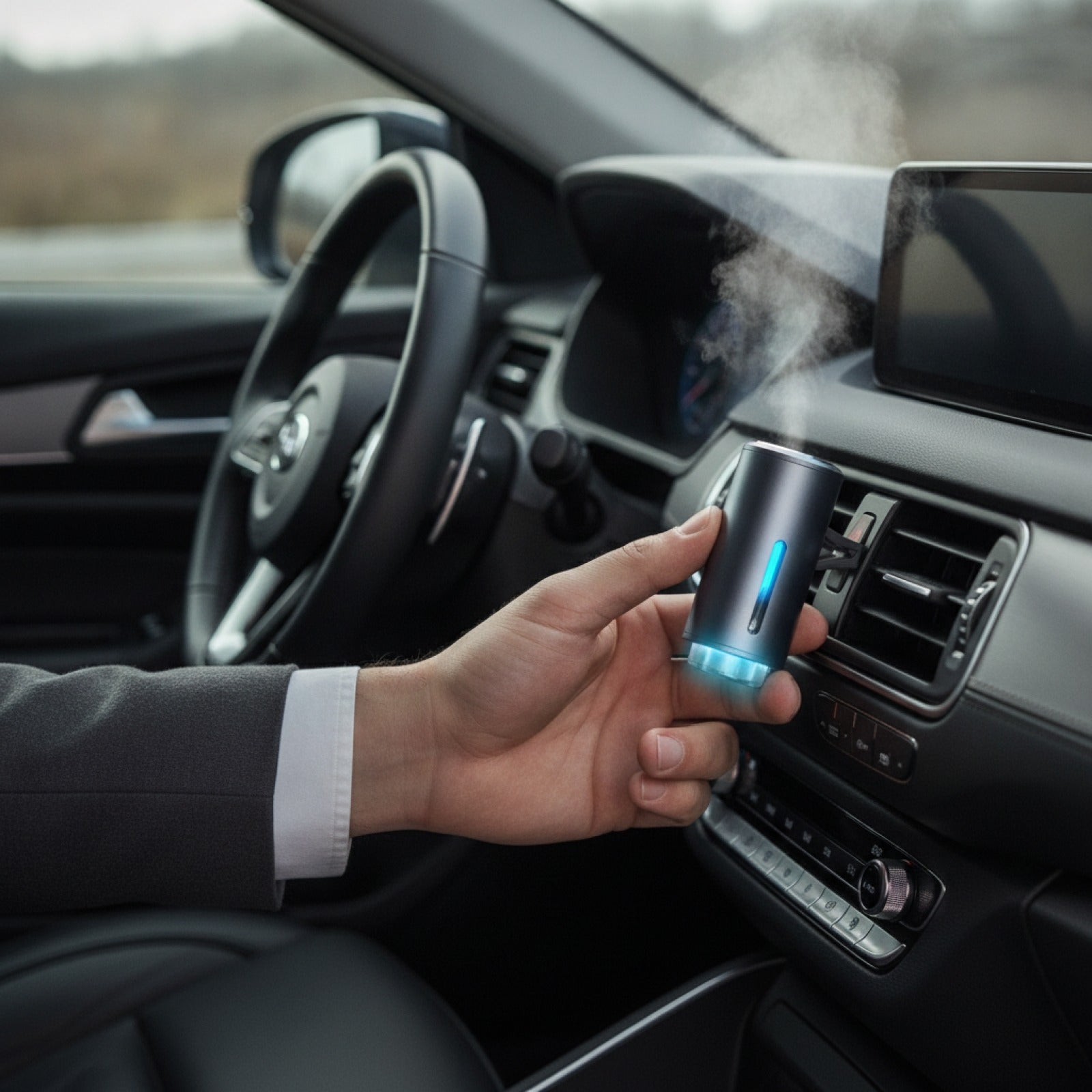 Diffuseur d'air voiture électrique : humidificateur d'arôme et désodorisant