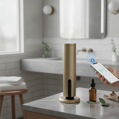 Diffuseur d'Huiles Essentielles Intelligent Connecté - Grande Couverture 300m³ pour Maison & Hôtel