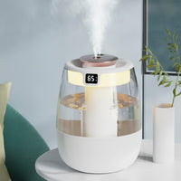 Humidificateur d'air professionnel grande capacité - Double brumisation silencieuse pour maison et bureau