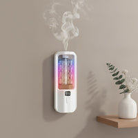 Diffuseur d'arômes mural automatique avec lumière colorée - Purificateur d'air et humidificateur